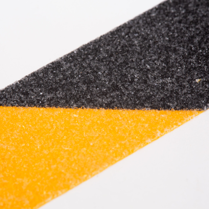 Bandă adezivă antiderapantă - 5 m x 50 mm - galben/negru (Atenționare Pericol) [3]