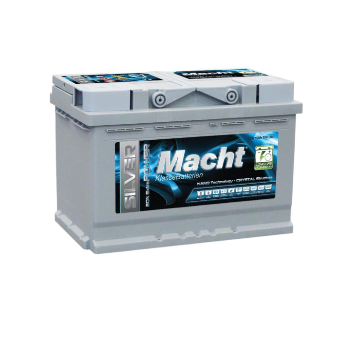 Baterie auto Macht Silver Power 75AH, pornire 700A (278x175x190)