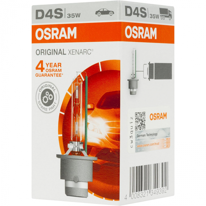 Pachet 2 Bec auto Xenon pentru far D4S Osram Xenarc Classic 35W [4]