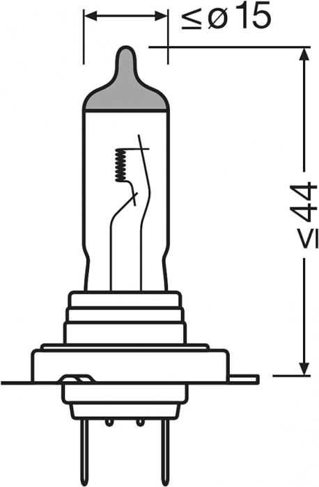 Bec Camion 24V H7 70 W Original, Osram [3]