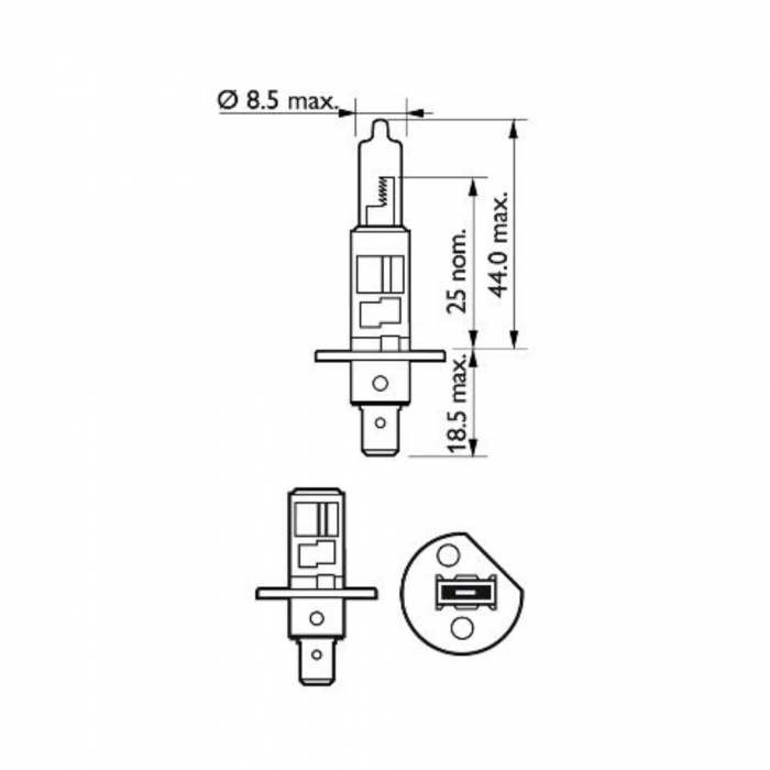 Bec Far H1 55W 12V Vision Plus Philips [3]
