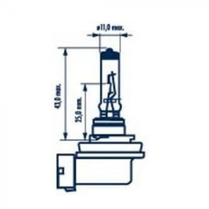 Pachet 2 Becuri Far H11 12V 55W Long Life Narva [3]