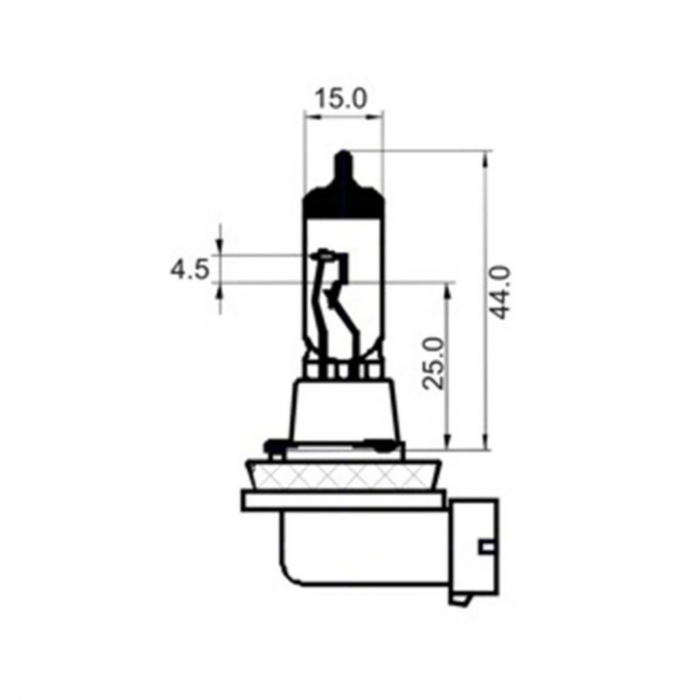 Pachet 2 Becuri Far H11 12V 55W PGJ 19-2 White Sct [2]