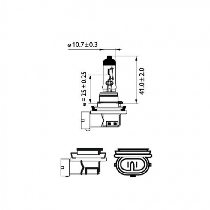 Bec Far H11 12V 55W White Vision Philips Ultra (Blister) [3]