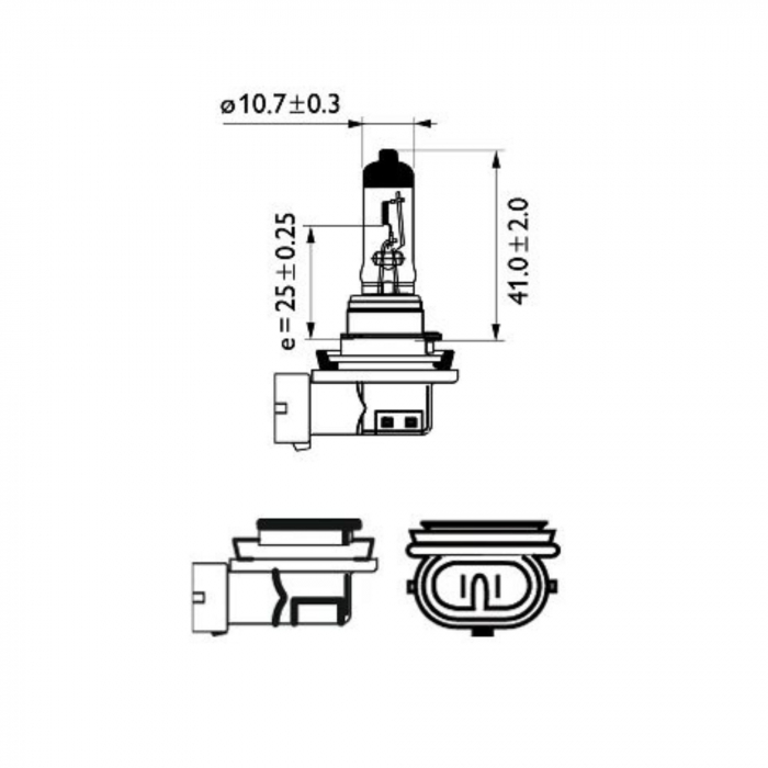 Pachet 2 Becuri Far H11 12V 55W X-Treme Vision Pro150 (Blister) Philips [3]