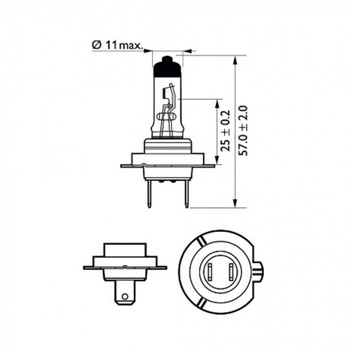Bec Far H18 65W 12V Long Life Ecovision (Cutie) Philips [3]