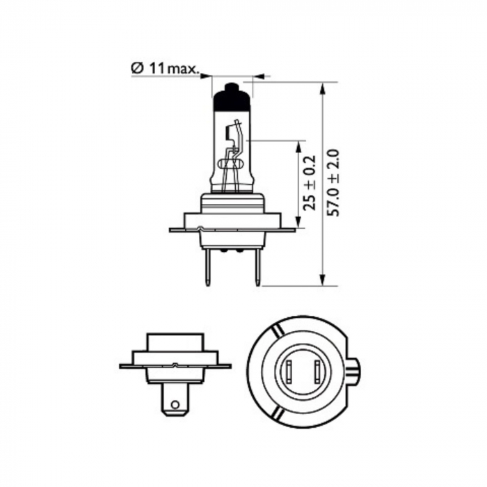 Pachet 2 Becuri Far H7 55W 12V Longer Life Ecovision (Cutie) Philips [3]