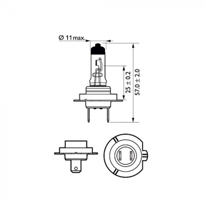 Bec Far H7 55W 12V Vision Philips (Blister) [3]