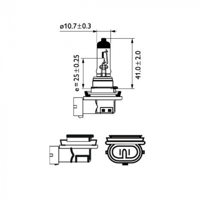 Bec Far H8 12V PGJ19-1 35W Philips [3]