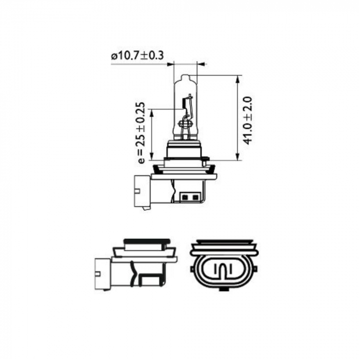 Pachet 2 Becuri Far H9 PGJ19-5 65W 12V Philips Vision [3]