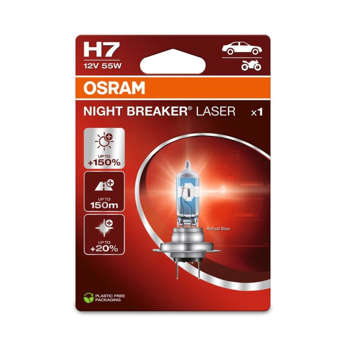 Bec halogen H7 12V Osram Night Breaker Laser NextGen +150% blister 1 bucata