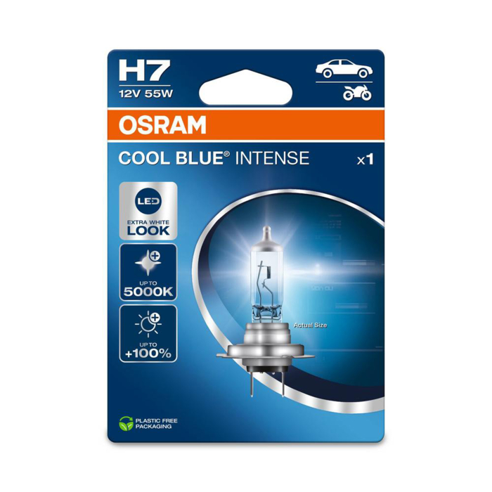 Bec halogen H7 blister 12V 55W Osram Cool Blue Intense NextGen