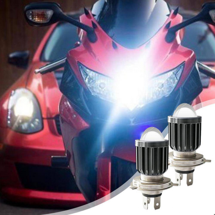 Bec LED H4 pentru far Moto ATV Scuter 3570 LED CHIPS 140W 1 SMD technology [5]