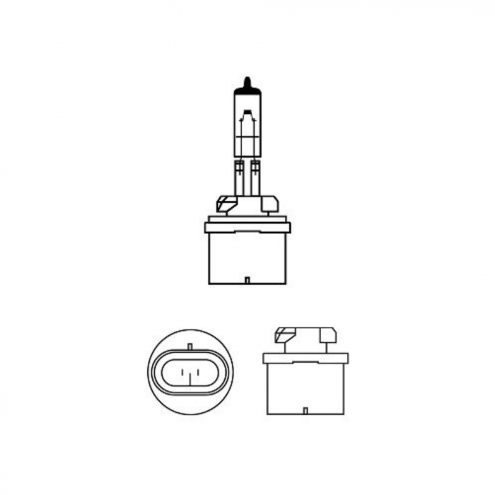 Bec Proiector H27W/1 12V PG13 Philips Vision [3]