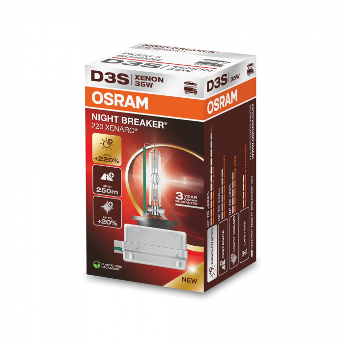 Bec Xenon D3S Osram night Breaker Xenarc 220%