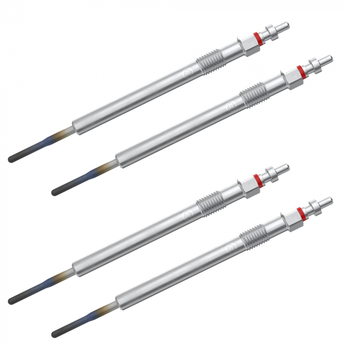 Set 4 bujii incandescente Bosch pentru Citroen Jumper II, Ford Ranger, Tourneo, Transit, Land Rover Defender, Peugeot Boxer