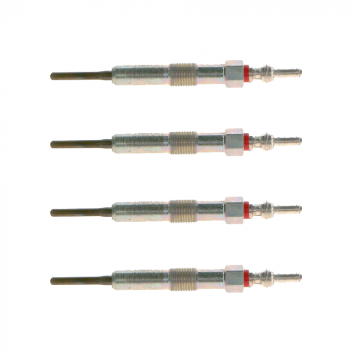 Set 4 bujii incandescente Bosch pentru Dacia Dokker, Duster, Logan II, Mercedes-Benz A-Class, B-Class, Citan, CLA, Nissan NV250, Renault Captur, Clio V, Kangoo