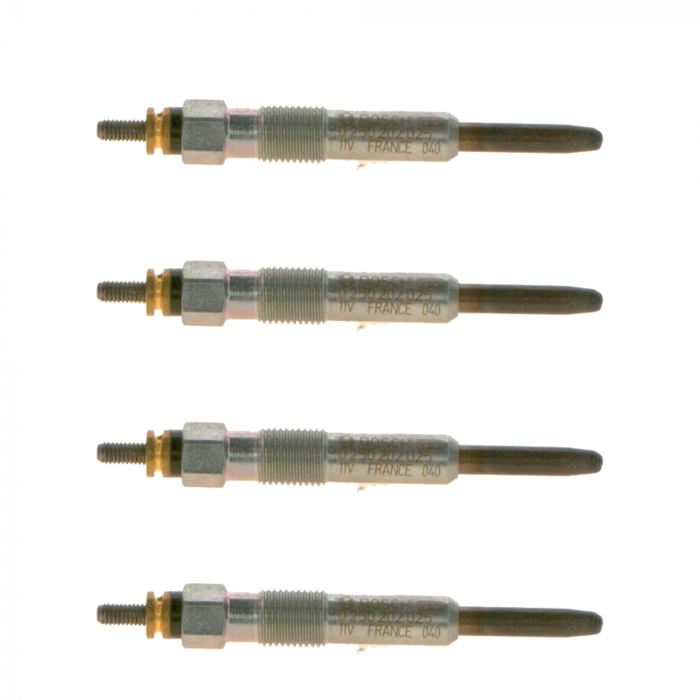 Set 4 bujii incandescente Bosch pentru Honda Accord VI, Civic VI, Land Rover Freelander, Mg Zs, Renault Espace III, Laguna I, Megane I, Safrane II, Rover 200, 400, 45, Volvo S40, V40