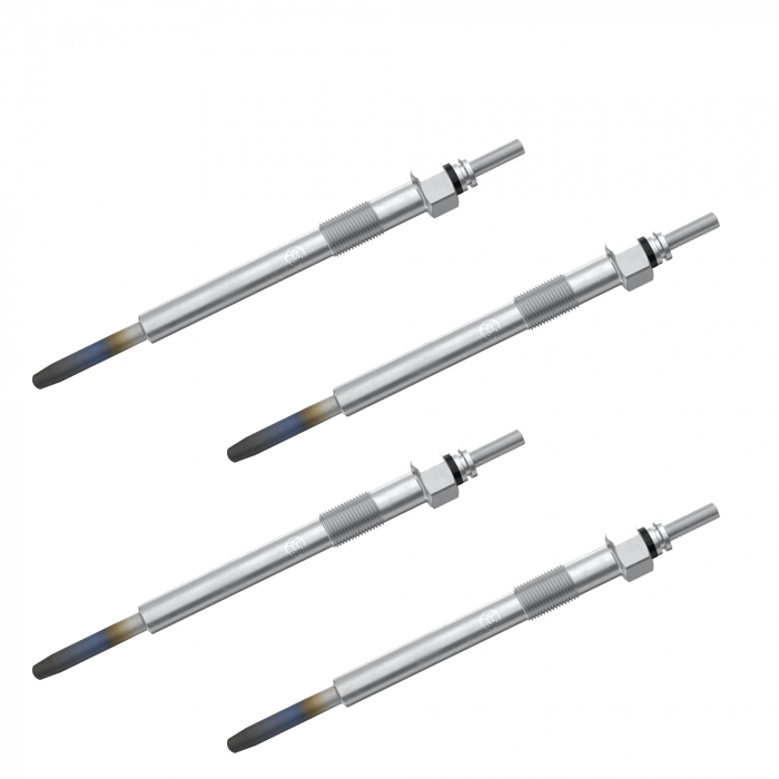Set 4 bujii incandescente Bosch pentru Hyundai Accent III, Getz, i10, i20, i30, ix20, Kia Carens III, Ceed, Rio II III, Soul, Venga