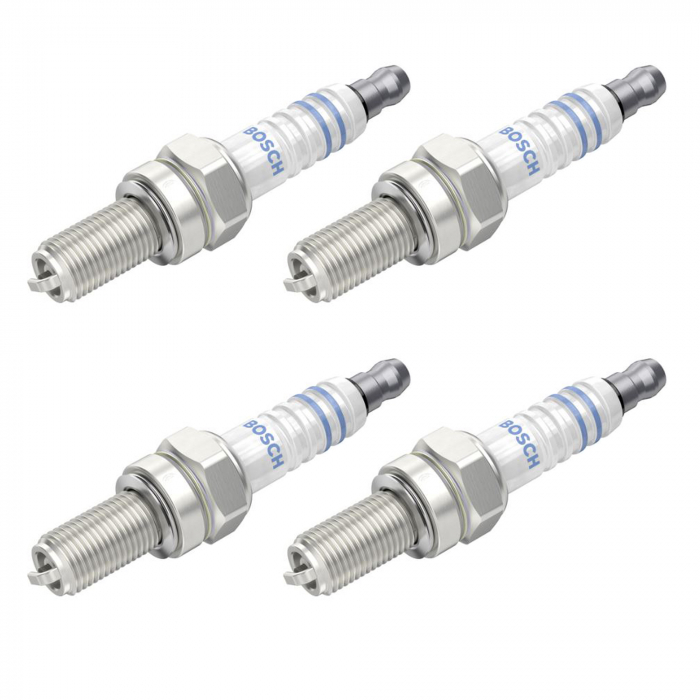 Set 4 bujii scanteie Bosch pentru Aprilia, Husqvarna, Kawasaki, Kymko, Peugeot, Piaggio, Suzuki, Yamaha