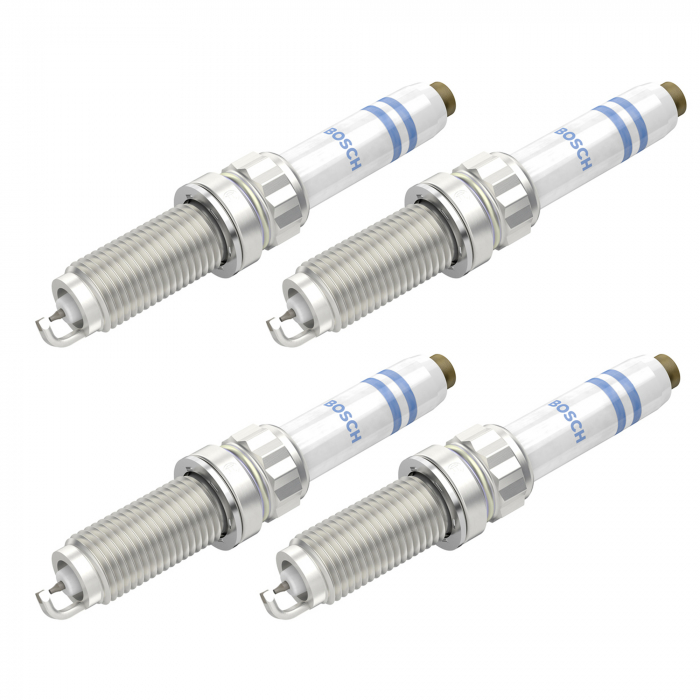 Set 4 bujii scanteie Bosch pentru BMW Seria 1, Seria 2, Seria 3, Seria 4, Seria 5, Seria 6, Seria 7, X1, X2, X3, X4