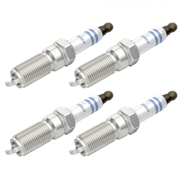 Set 4 bujii scanteie Bosch pentru Cadillac CTS, SRX, STS, Chevrolet Captiva, Lexus LS, Mazda 5, 6, Suzuki Grand Vitara