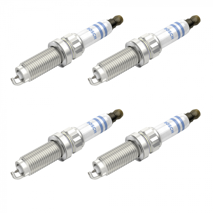 Set 4 bujii scanteie Bosch pentru Citroen C3, C4, DS 3, DS4, Opel Crossland X, Grandland, Peugeot 208, 308,