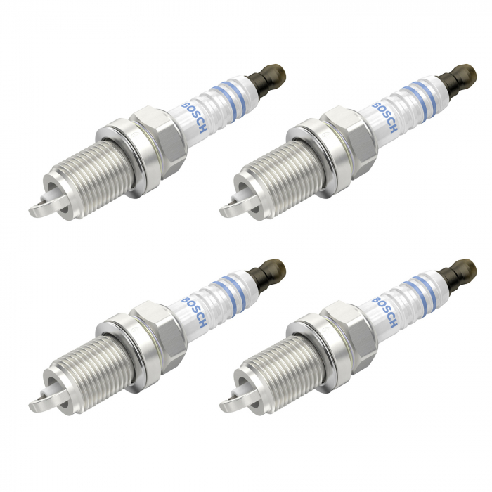Set 4 bujii scanteie Bosch pentru Honda Accord, Civic, Prelude, Hyundai i20, i30, Jeep Grand Cherokee, Kia Ceed, Soul