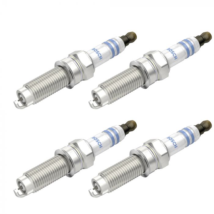 Set 4 bujii scanteie Bosch pentru Hyundai Elantra V, Genesis, i30, ix35, i40, Santa Fe, Sonata, Kia Ceed, Optima, Rio, Sorento, Soul, Sportage, Suzuki Ignis, Swift, Vitara