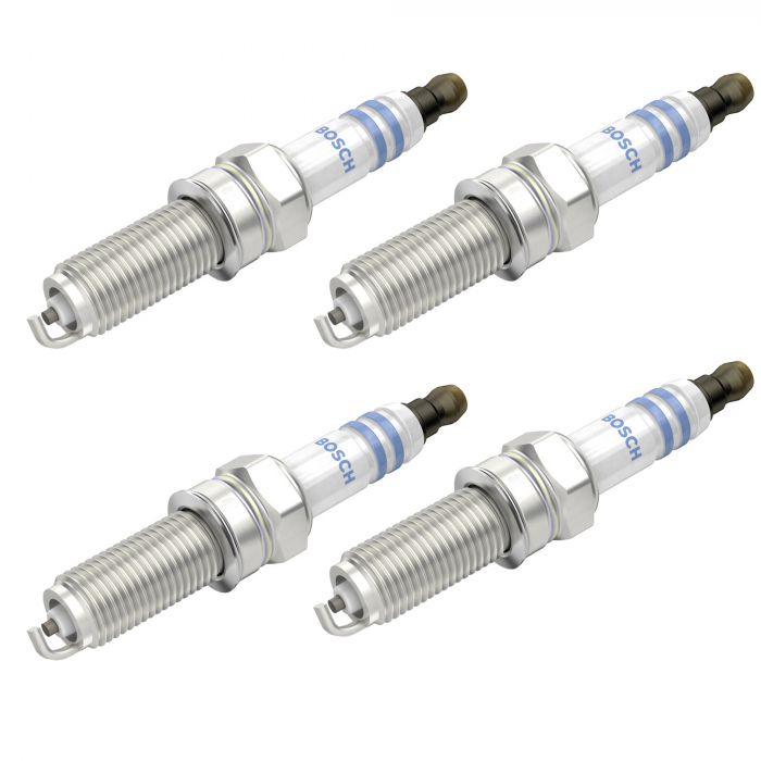 Set 4 bujii scanteie Bosch pentru Hyundai i10, Kia Picanto, Rio, Suzuki Ertiga