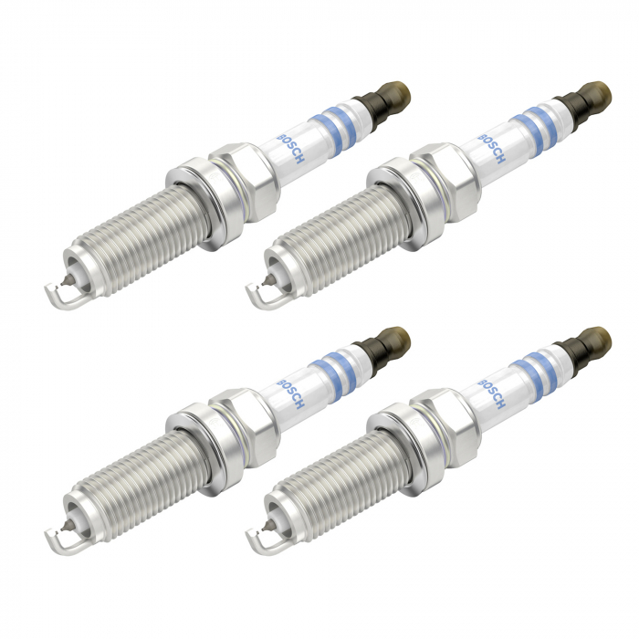 Set 4 bujii scanteie Bosch pentru Mazda CX-5, Nissan Juke, Qashqai, X-Trail, Renault Espace, Megane, Talisman, Subaru Forester, Impreza