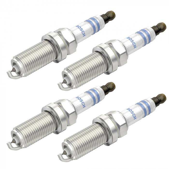 Set 4 bujii scanteie Bosch pentru Subaru Forester, Impreza, Legacy, Outback, Tribeca, Volvo C30, C70, S40, S60, S80, V40, V50, V60, V70, XC60, XC70, XC90
