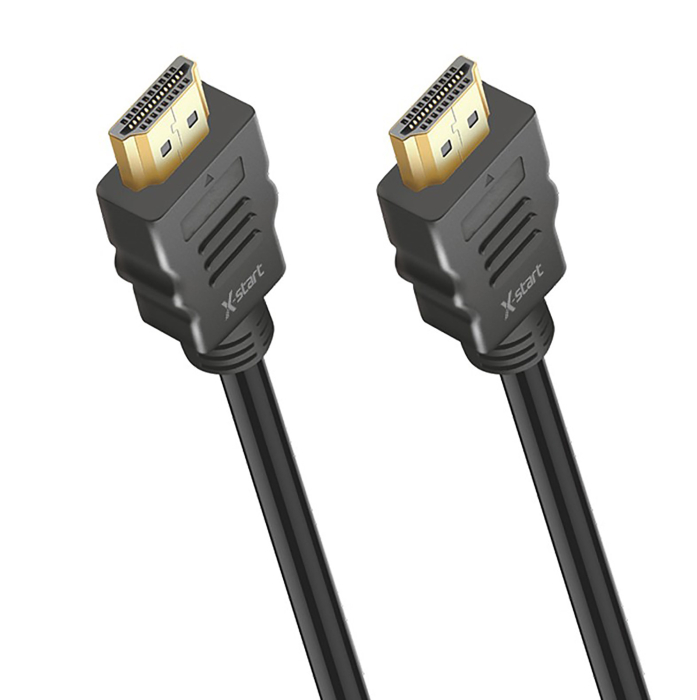 Cablu HDMI High Speed X-Start 4K Ultra HD, 1.5 Metri, Model HD004, Rezolutie 2160P / 60Hz, Conectori Tata-Tata, PVC si Aliaj [2]