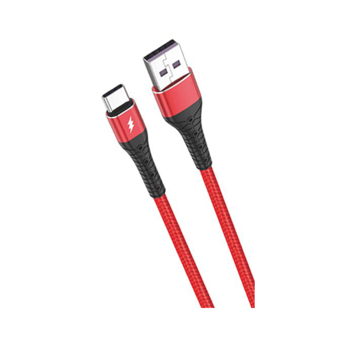 Cablu Date si Incarcare Rapida X-Start USB-A la USB-C, 60W Fast Charge, 1 Metru, Model SJX200C, Nylon Impletit, Transfer 480 Mbps [2]