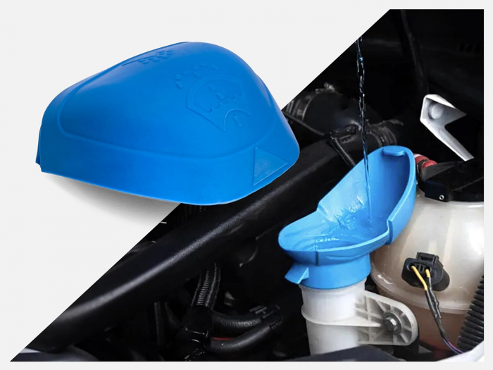 Capac vas spalator parbriz Skoda, material plastic, albastru [4]