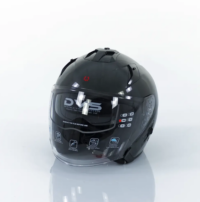 Casca Motocicleta, Scuter, Triciclu,  Rotakt OP12, ABS, Certificare ECE.R22.06, Gri, Marime L