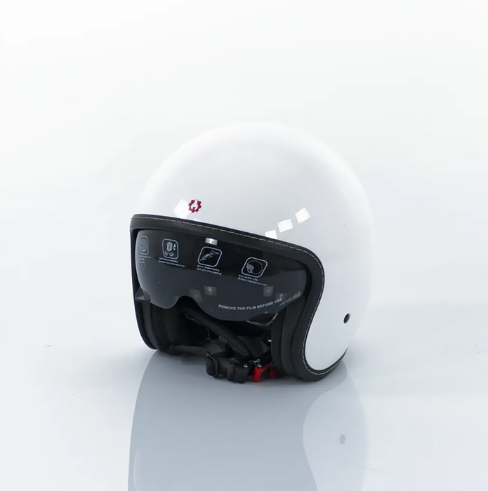 Casca Motocicleta, Scuter, Triciclu,  Rotakt OP11, ABS, Certificare ECE.R22.06, Alb, Marime L