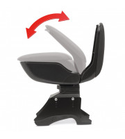 Cotieră universală auto Carguard cu suport pentru braț, montare fără șuruburi, compartiment depozitare [3]