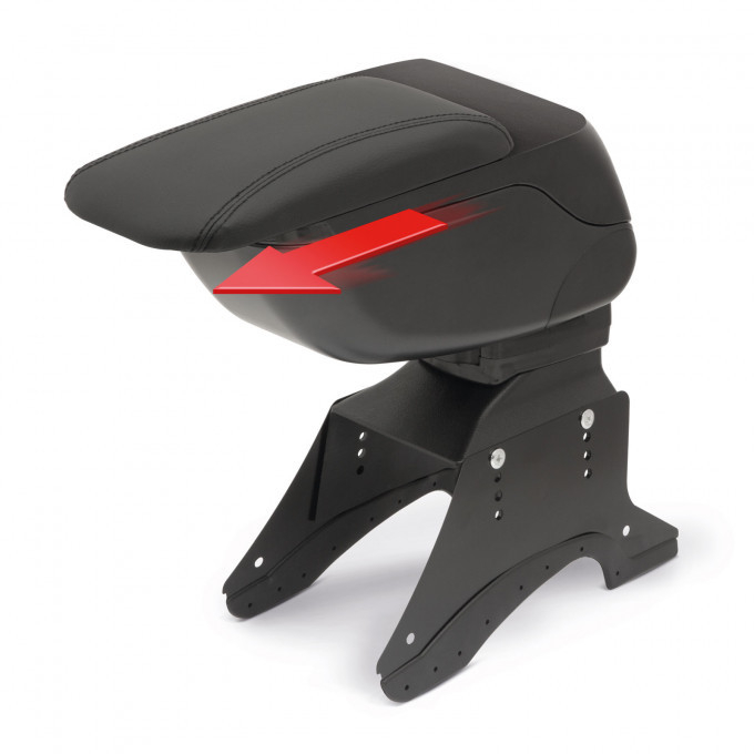 Cotieră universală auto Carguard cu suport pentru braț, montare fără șuruburi, compartiment depozitare [2]