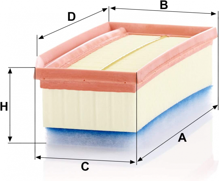 Filtru aer Mann C 27 030 pentru Logan II 0.9TCE/1.5DCI [2]