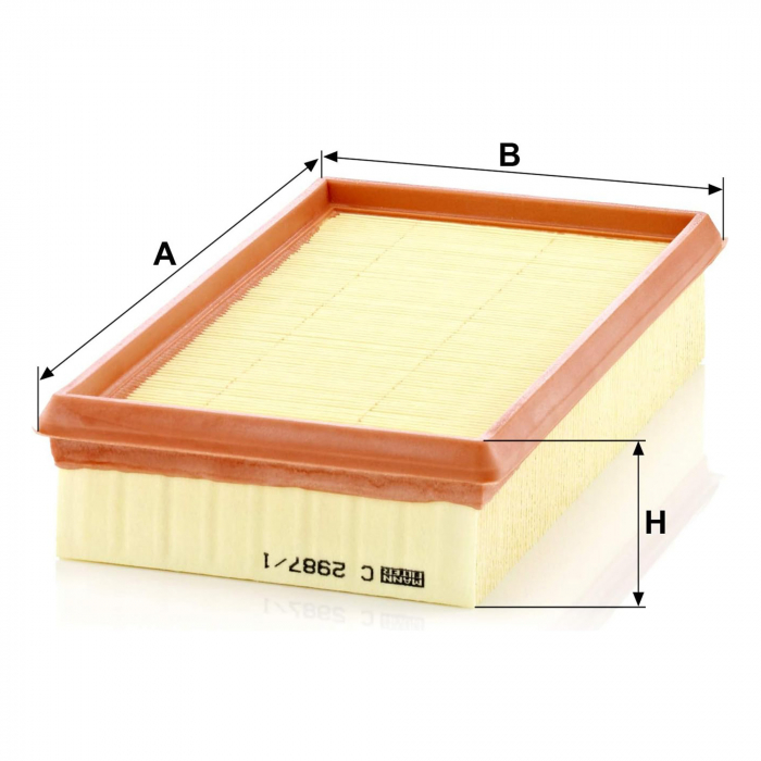 Filtru aer Mann pentru Dacia Pick up, Renault Clio II, Kangoo [2]