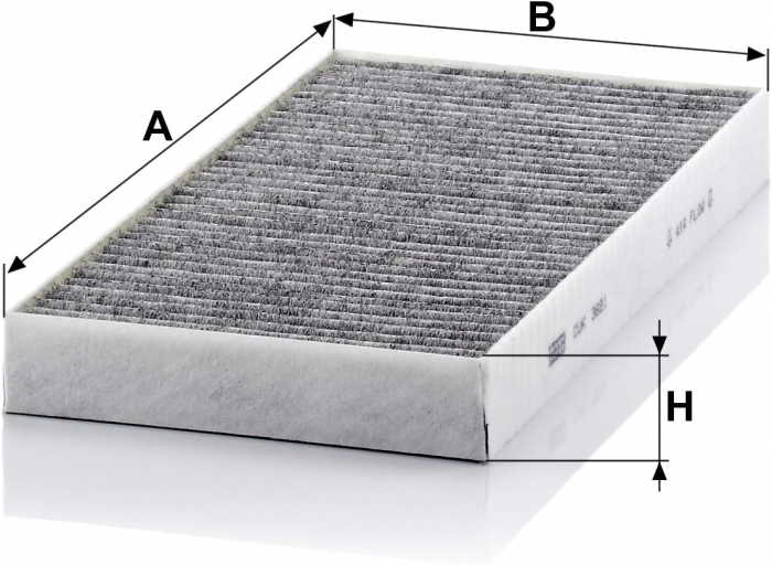 Filtru habitaclu Carbon Activ Mann pentru Mercedes-Benz SLC, SLK [2]