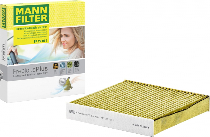 Filtru habitaclu cu efect antibacterian Mann pentru Dacia Logan II, Logan III, Duster [2]