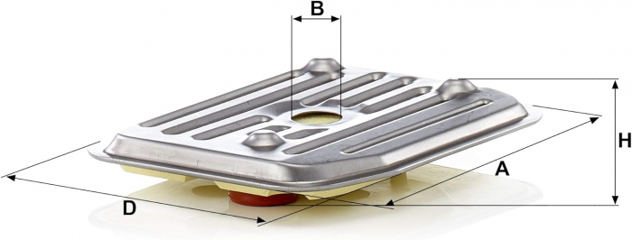 Filtru hidraulic cutie viteze automata Mann pentru Audi A3, Seat Cordoba, Ibiza II, Leon, VW Golf III, Golf IV [2]