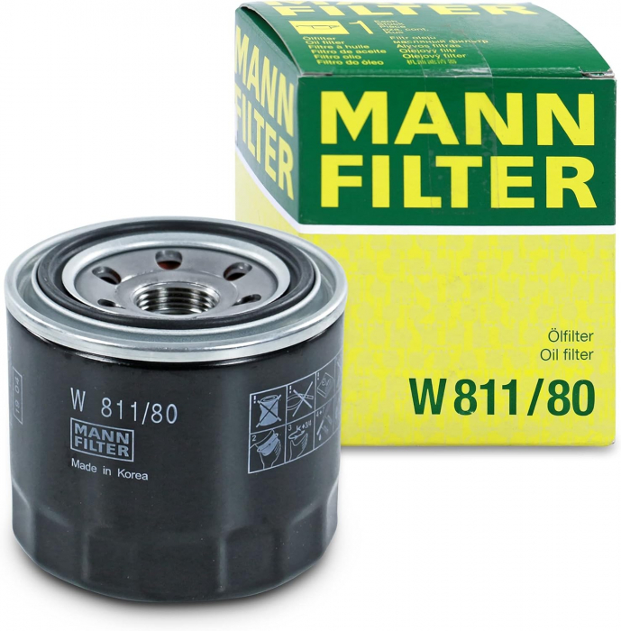 Filtru ulei Mann pentru Hyundai Accent I, II, III, Elantra III, Ioniq, Kona,Santa Fe I, II [2]