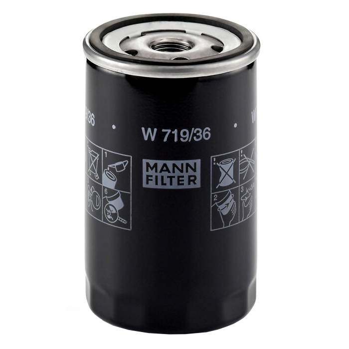 Filtru ulei Mann pentru Jaguar S-Type II, X-Type I, Land Rover Discovery III
