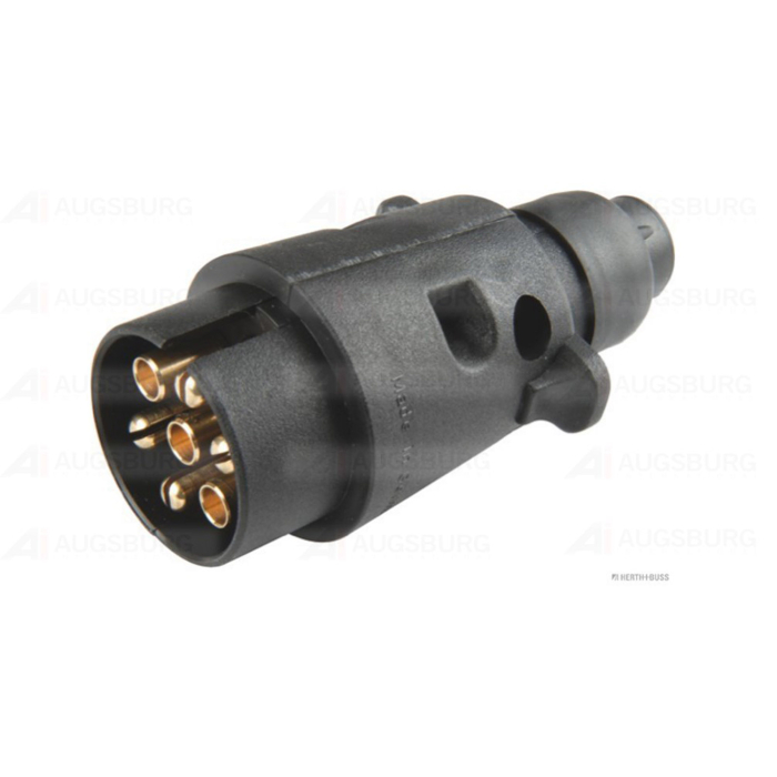 Stecher 7 pini Herth+Buss - 12V, Mufă Tip N (ISO 1724, Corp Plastic) [1]