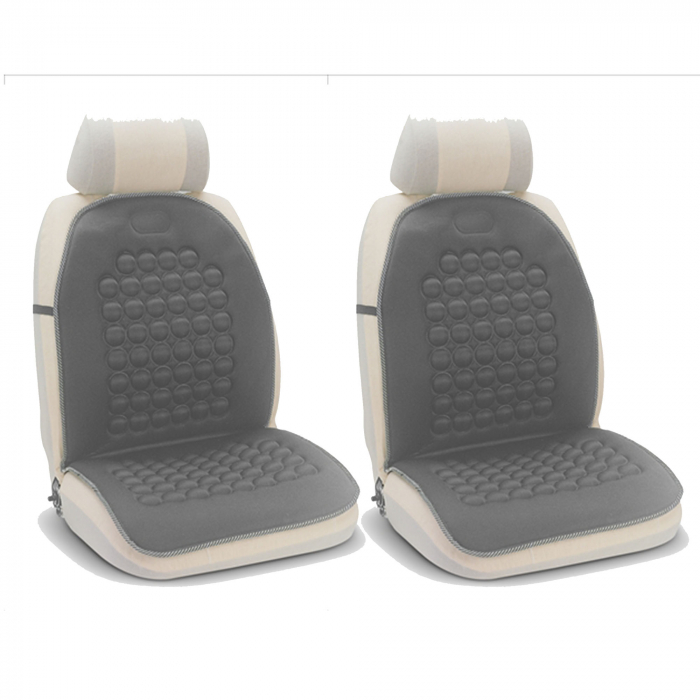 Set 2 Huse Bottari pentru scaun auto cu magneti, gri