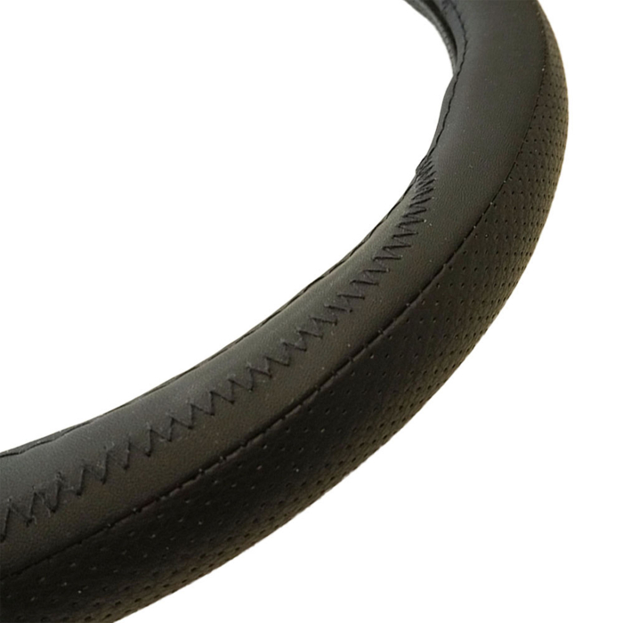 Husa volan din piele ecologica negru 37-39 cm [2]