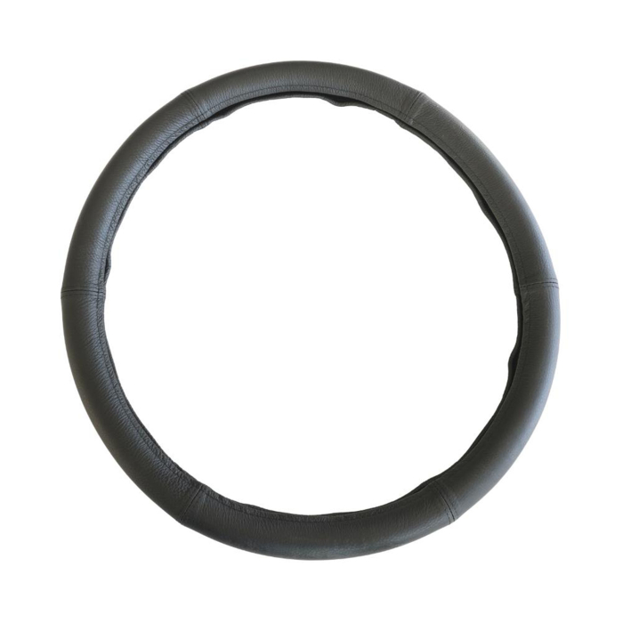 Husă Volan UMBRELLA Piele Naturală - Negru, Diametru 47-49 cm (Universal, Dimensiune Mare) [1]